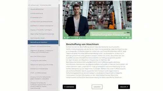 Blick in den Online-Kurs Aufbaumodul Einzelhandel